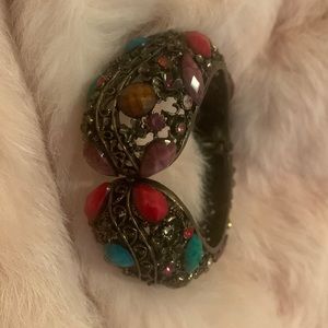 Multi coloured gem stone bracelet